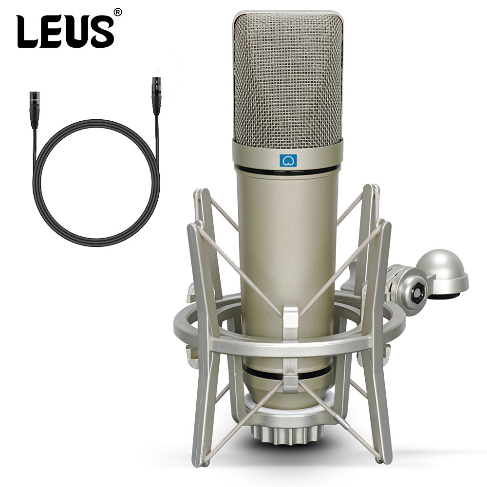 ToolBox AI 스트리밍 홈 U87 카디오이드 마이크 오버 XLR LEUS 스튜디오 팟캐스팅 보이스 콘덴서 녹음 : 제이엘인터내셔널
