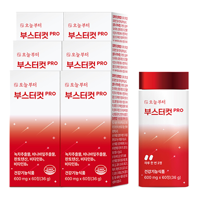 오늘부터 부스터컷 PRO 다이어트보조제 카테킨 녹차추출물 바나바잎 60정, 6개 : 오늘부터 다이어트
