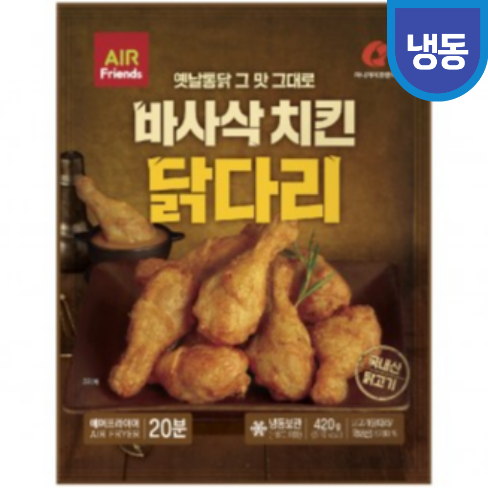 마니커에프앤지 마니커 바사삭치킨 닭다리 420g 외 2종 에어프라이어 옛날통닭 후라이드 : 더케이푸드