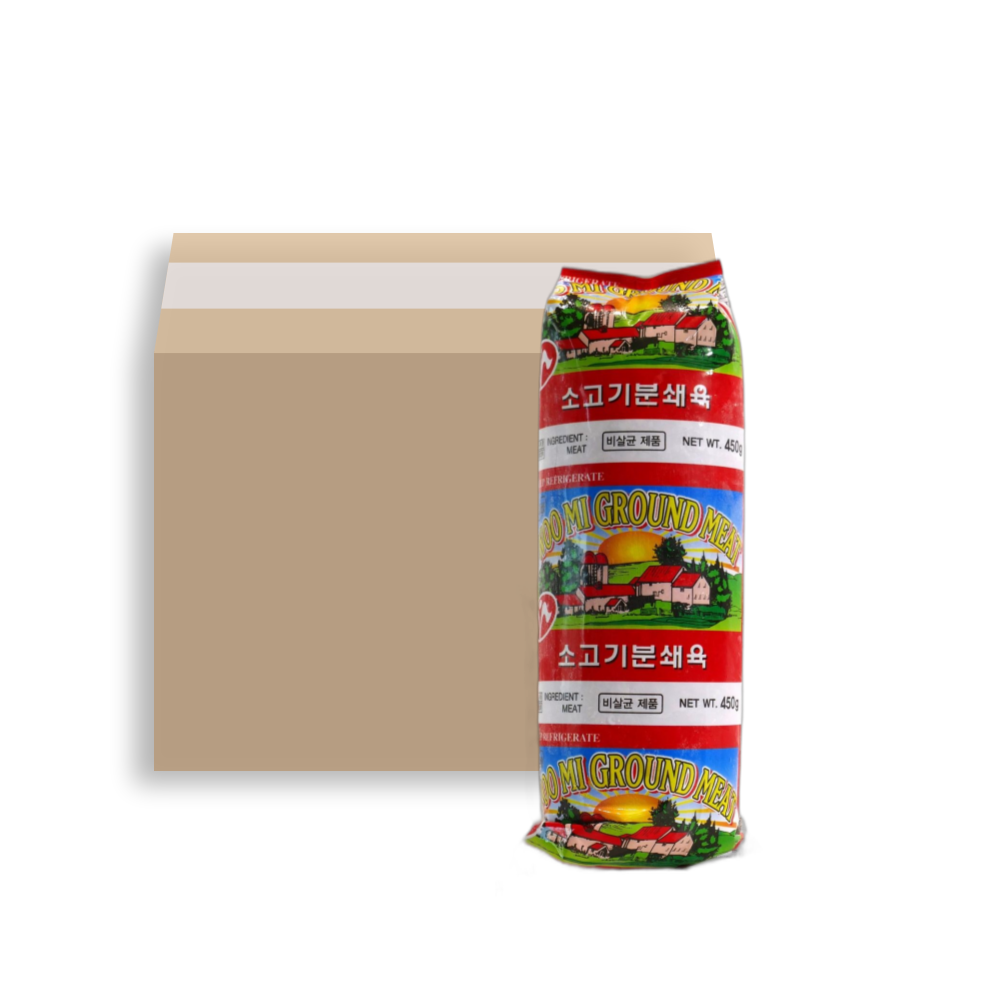 우미식품 소고기분쇄육 450g 민찌(A) 1박스(40개) : 마운틴코리아푸드