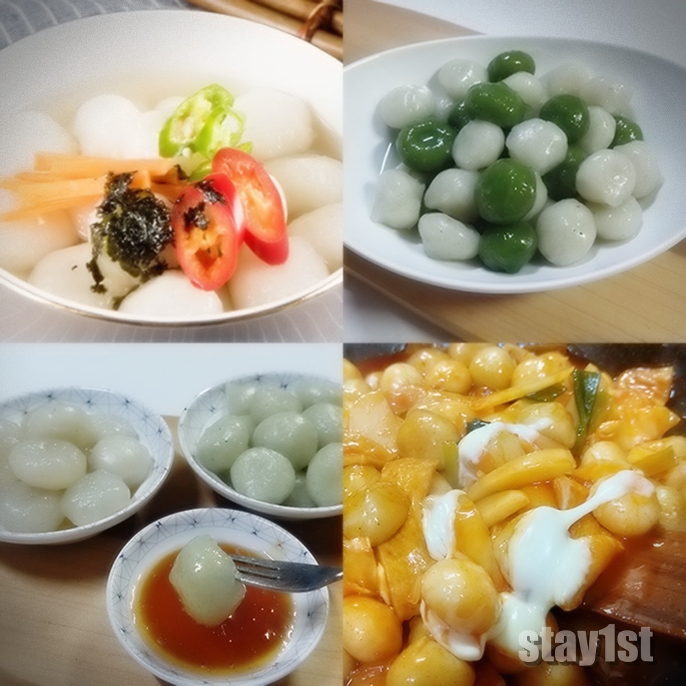 수라간이천 옹심이 감자 해초 생감자 떡볶이 옹심이떡 간식 : 다온240