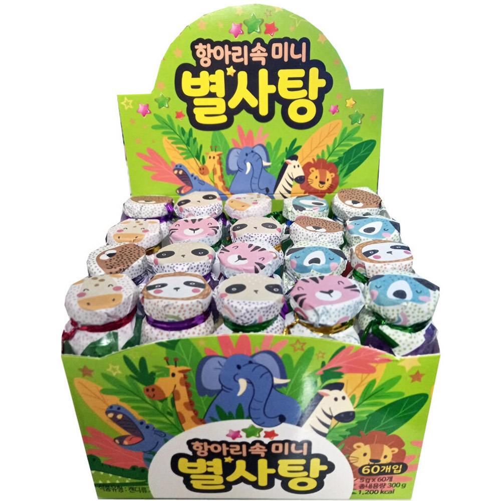 항아리속 미니 별사탕 60p 300g 1개 : 원라이브:쇼핑몰