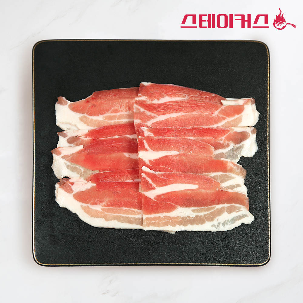 대패 구이용 숯불용 보쌈용 삼겹살 1kg 대용량 벌크포장 : -스테이커스-