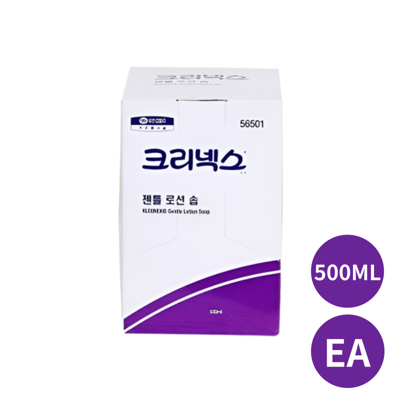 크리넥스 젠틀로션솝/하이진솝500ml/물비누전용용기 : 디에스엠알오 유한엠알오