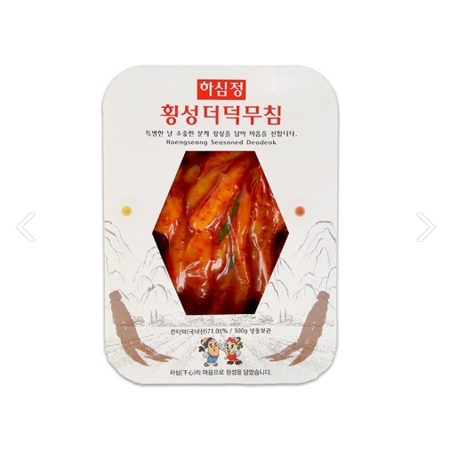 (냉동) 하심정 횡성더덕무침 300g HS : abstore