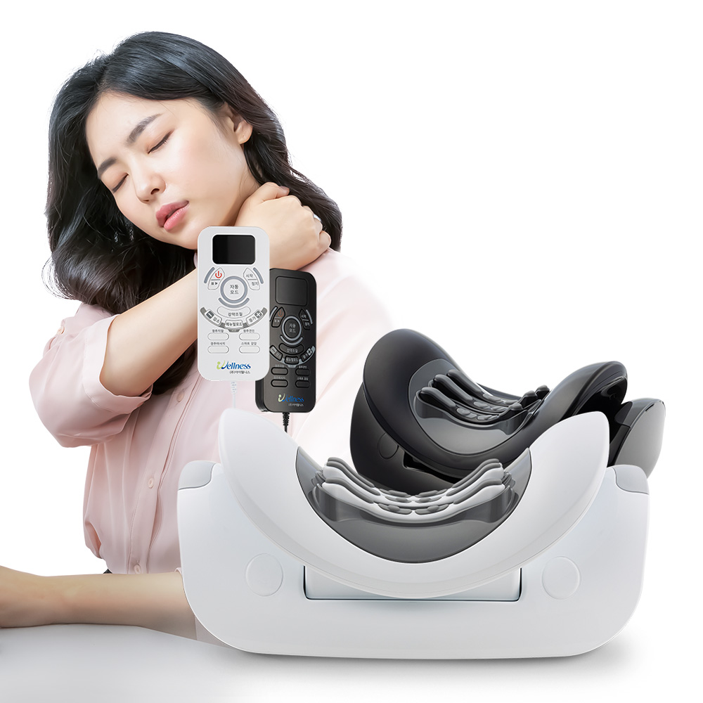 아이웰니스 웰바디CM7 목 경추 뒷목 디스크 일자목 거북목 교정기 스마트 경추근골마사지기 : 라코브스토어
