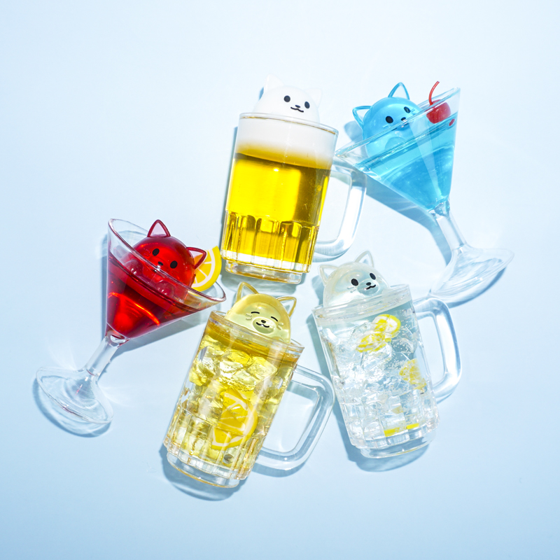아뮤즈 가챠 오늘 밤은 마시자냥 고양이 피규어 레몬사와 : 달콤시럽