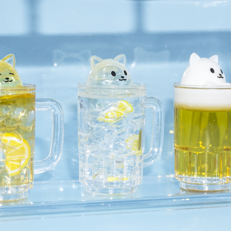 아뮤즈 가챠 오늘 밤은 마시자냥 고양이 피규어 레몬사와 : 달콤시럽