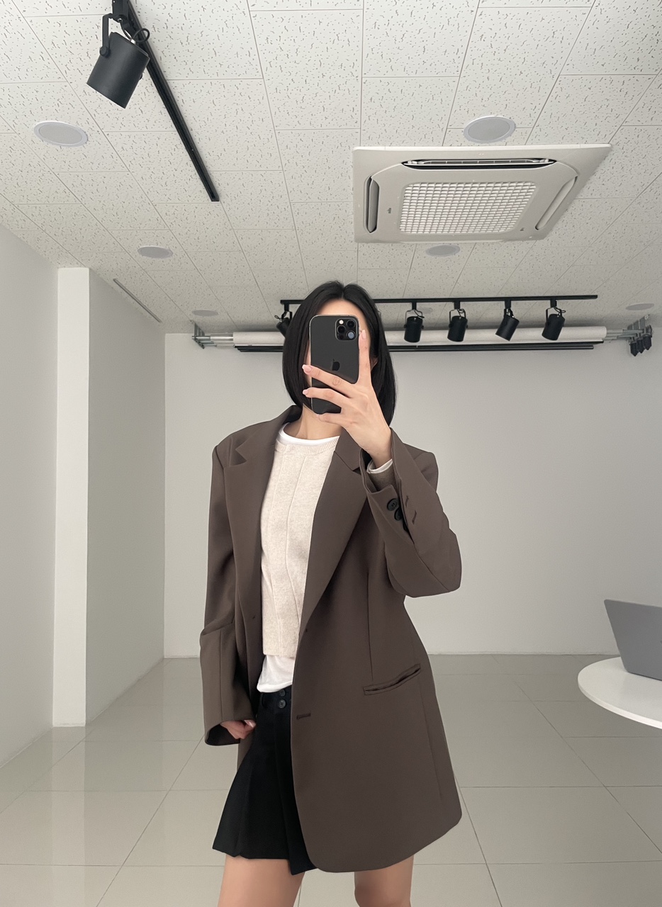 여성 브라운 어텀 자켓 (브라운) : 한수와