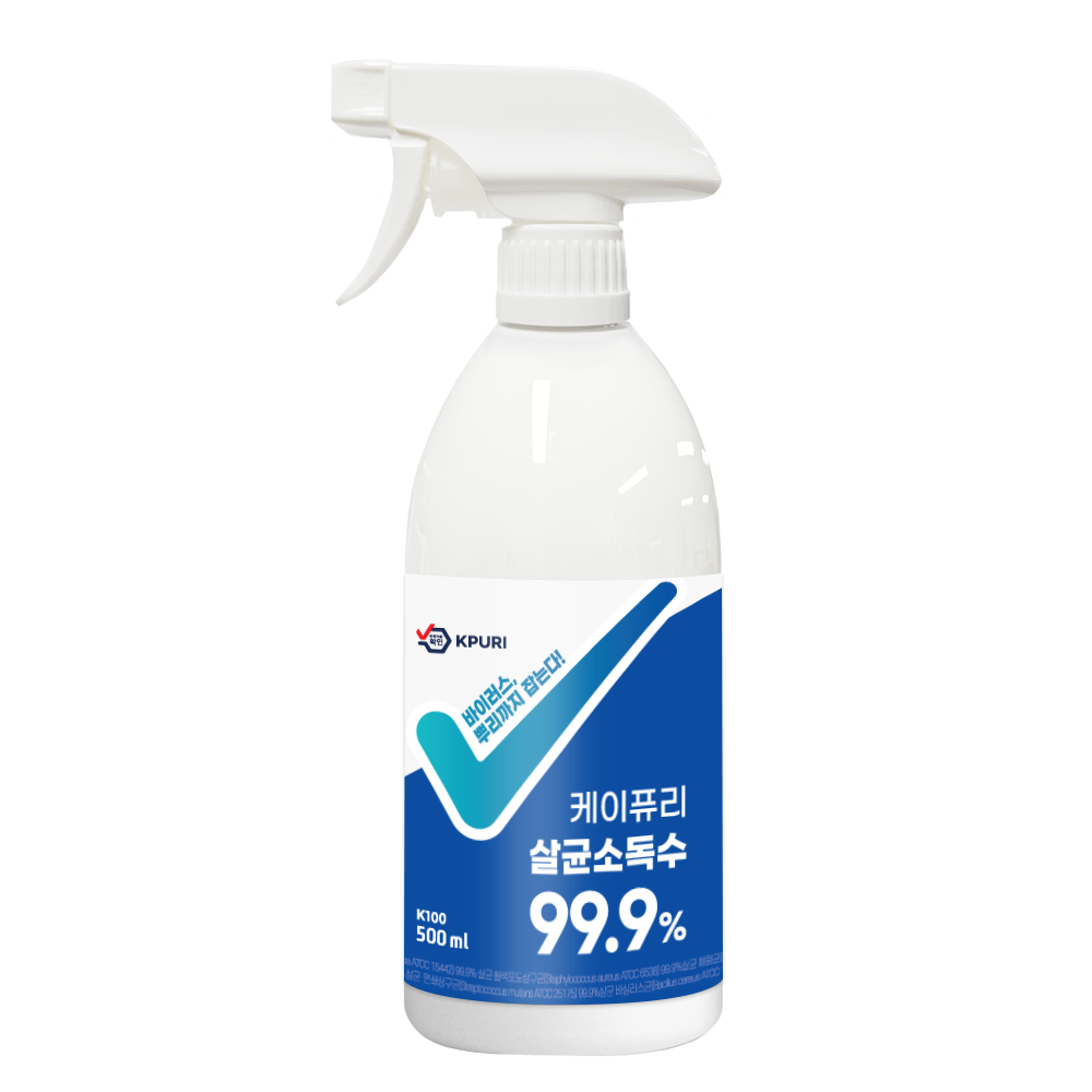 케이퓨리 뿌리는 살균소독제 베이직 4L+500ml 차아염소산나트륨 : 방역천사
