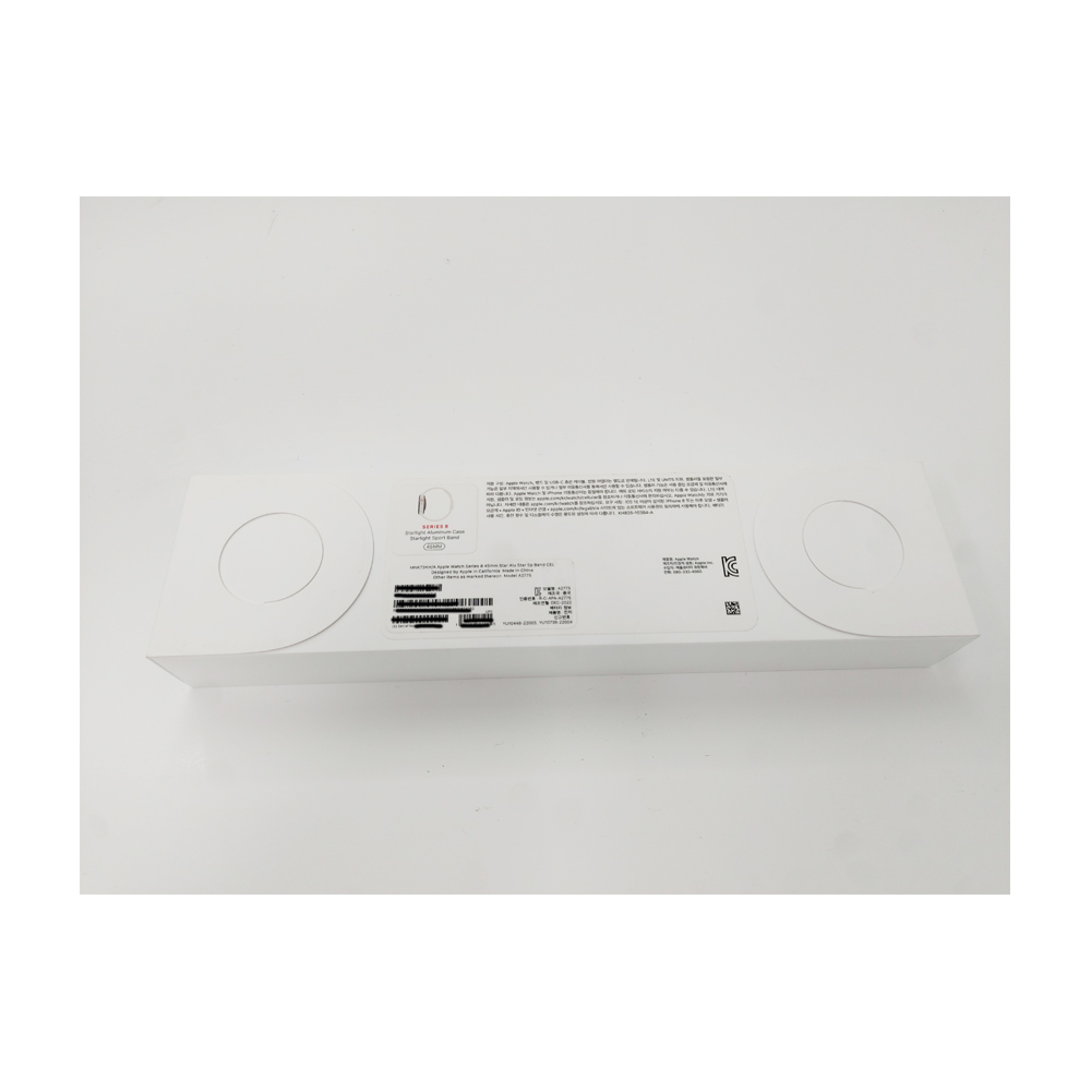 Apple 애플워치 8 45mm 알루미늄 스타라이트 / 스포츠밴드 MNK73KH/A 블루투스용 : 주식회사 한국스마트폰거래소