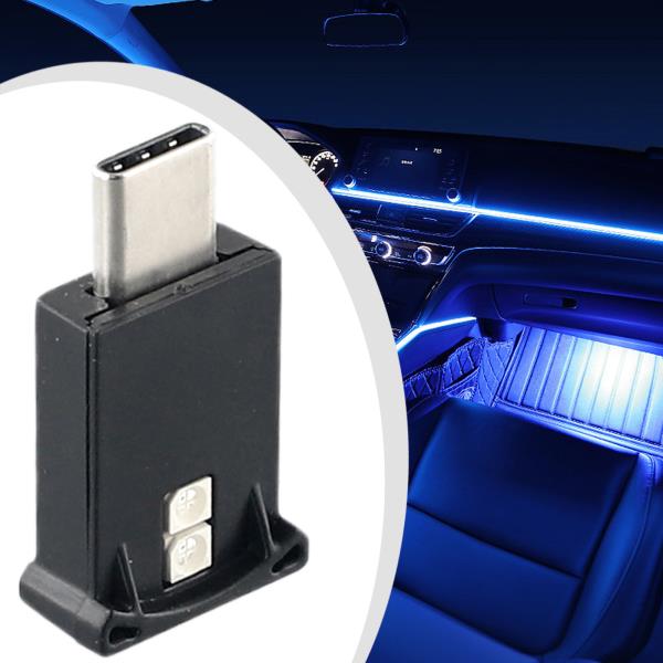 호환용품 수리용 USB-C 타입 LED 인테리어 조명, 네온 분위기 앰비언트 실내 자동차 액세서리 부품 : 호환파파