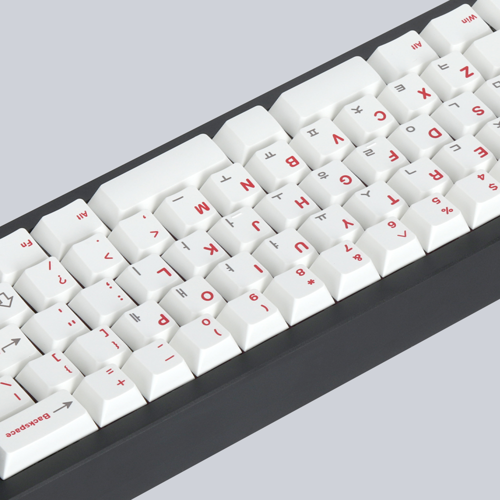 Soulcat 고함량 PBT 염료승화 한글 영어 키캡 107키 커스텀키보드 교체용 (ROW) : spm