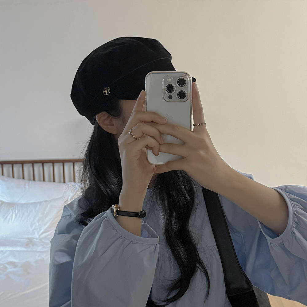 벨벳 헌팅캡 마도로스 가을 겨울 모자 : 리앙마켓