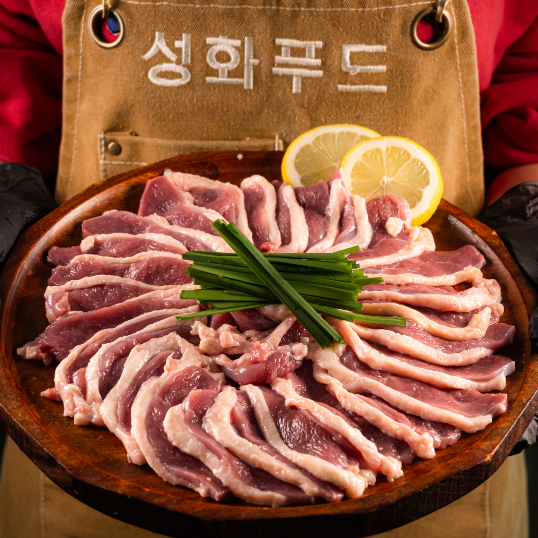 [500g/1kg] 국내산 오리로스 달수 생오리슬라이스 : 성화푸드
