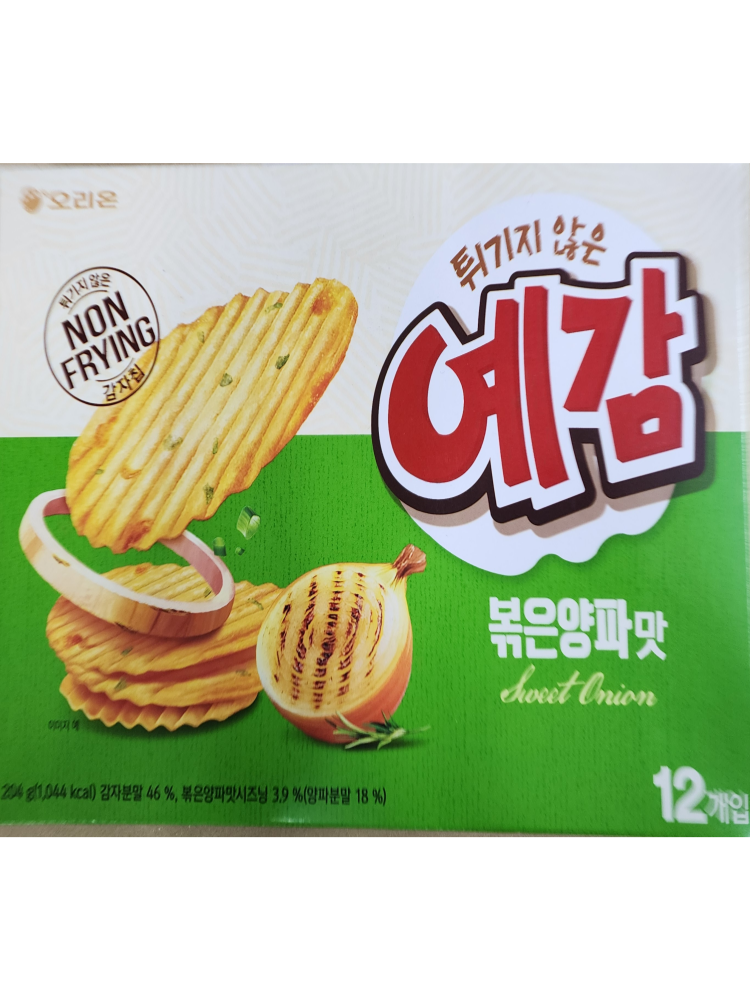 [워나점빵] 오리온 예감 볶음양파맛 204g 대용량 소포장 사무실과자 탕비실간식 : 워나점빵