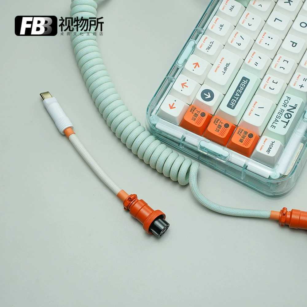 FBB mojo68 84 멜긱 모조 시리즈 전용 깔 맞춤 데이터 항공 케이블 코일 플래그십 1.0케이블 1.2m 금도금 타입C : 월간잇템