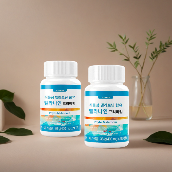 지엔네이쳐 식물성 멜라토닌 2mg 함유 멜라나인 프리미엄 90정 3개월분, 2개 : 주식회사 지엔네이쳐