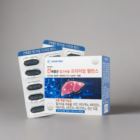 지엔네이쳐 간에좋은 밀크씨슬 프리미엄 밸런스 간 건강 실리마린 90캡슐, 4개 : 주식회사 지엔네이쳐