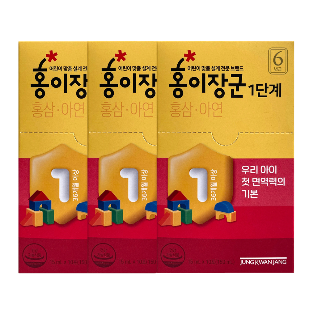 정관장 홍이장군 1단계 3-4세 15ml x 30포 : 써클홀딩스