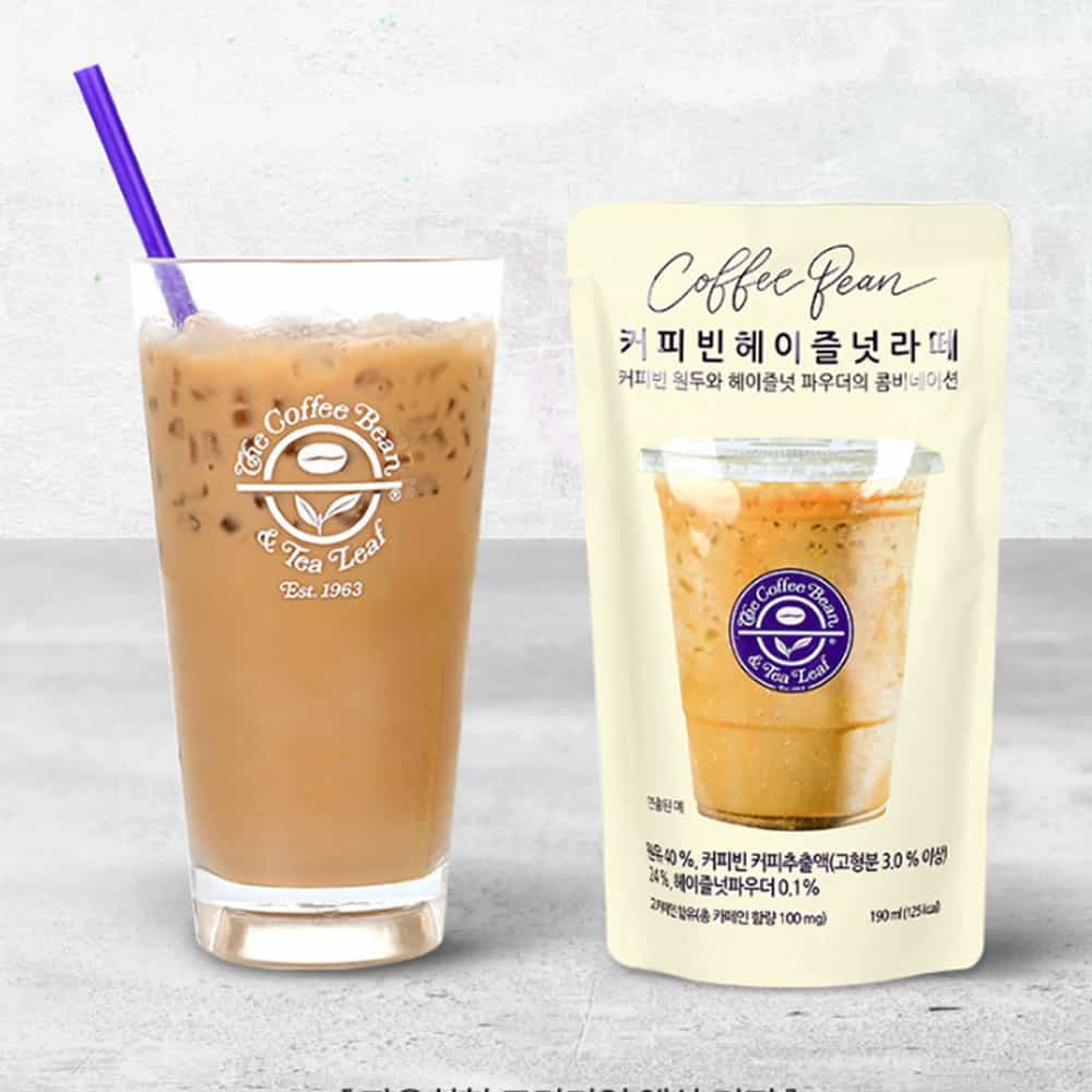 커피빈 헤이즐넛라떼 파우치 190mlx10EA 헤이즐넛 : 베스트트랜드샵