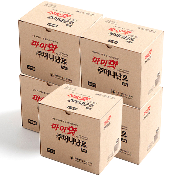 마이핫 주머니난로 핫팩 90g x 100개 : 주식회사 바른생활