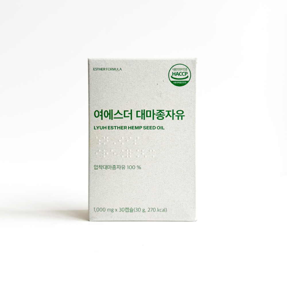 에스더포뮬러 대마종자유 1000mg x 30캡슐 : 주식회사 산창비