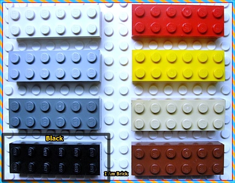 레고 브릭 Brick 2 x 6 2456 Black : 아이엠브릭