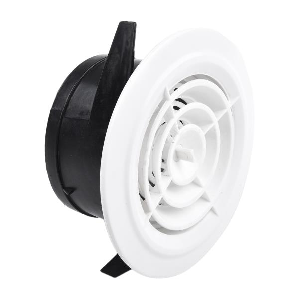 라운드 에어 벤트 루버 그릴 커버 배출구 조절 가능한 배기 벤트 덕트 환기 그릴 75mm 100mm 125mm 150mm : 해피익스프레스