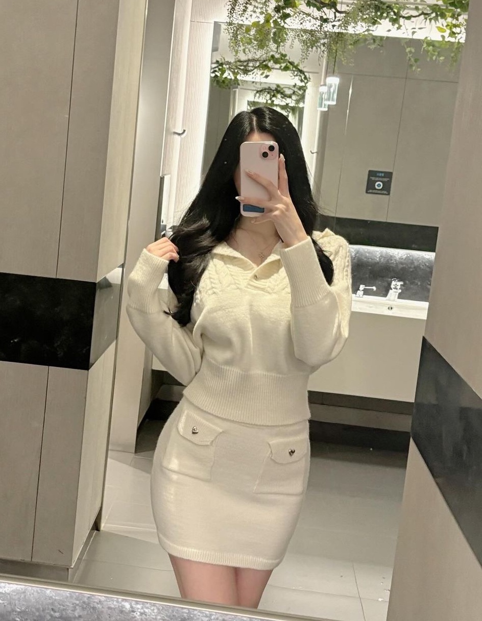 꽈배기 후드 투피스 세트 3color : 리앤블리