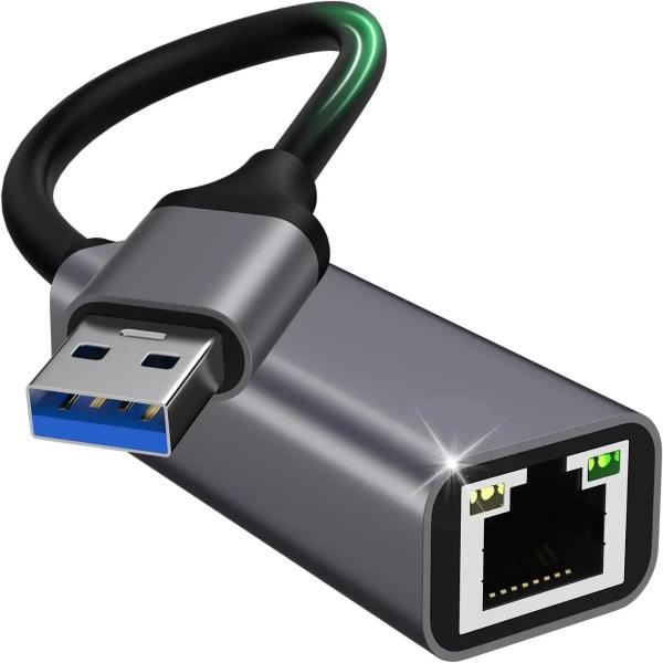 USB 3.0 이더넷 어댑터, 휴대용 1 기가비트 네트워크 허브, RJ45 A : 두령물류