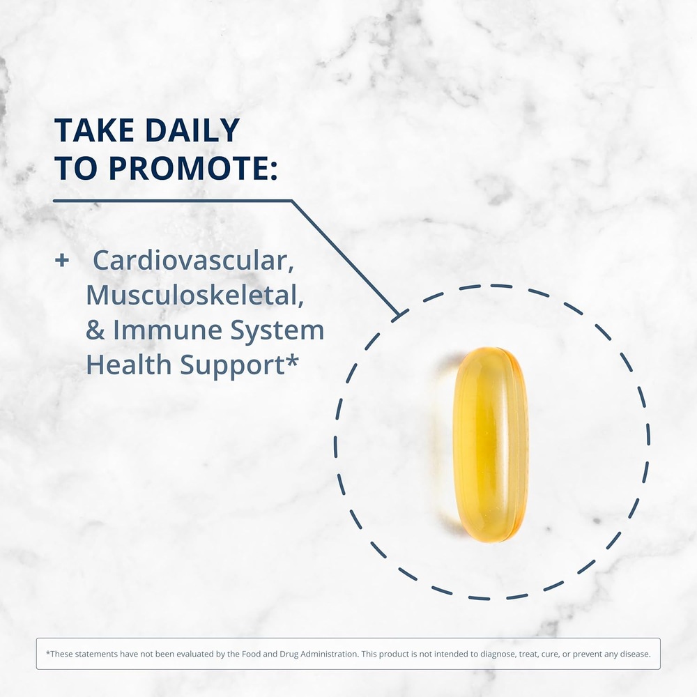 Metagenics OmegaGenics Fish Oil EPA-DHA 1000  심장/근골격/면역 건강 지원 - 오메가3 보충제 - DHA, EPA 함유 - 120 소프트젤... 
