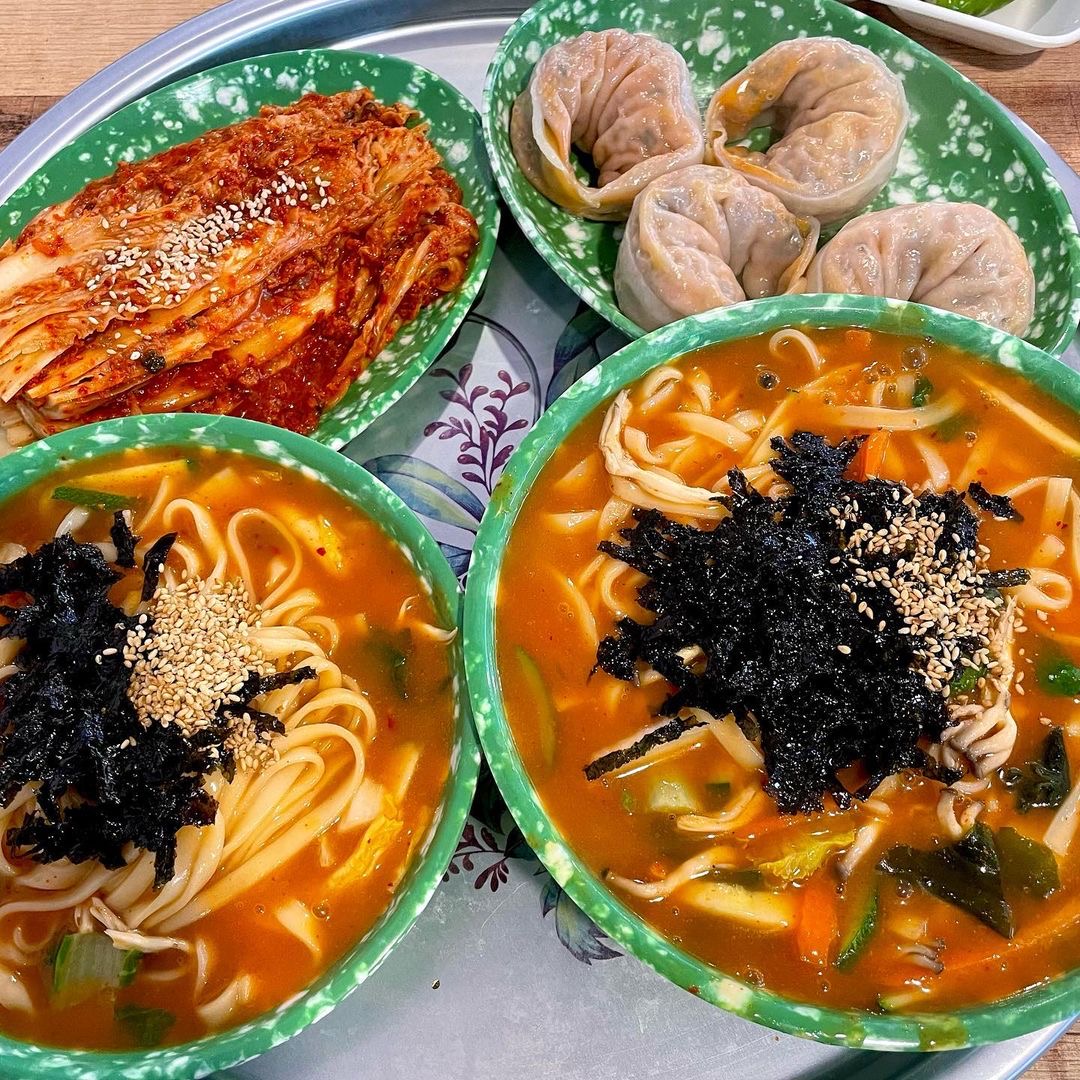 매운 얼큰칼국수 공주칼국수 밀키트 캠핑 해장 맛집 2인분 : 77마켓