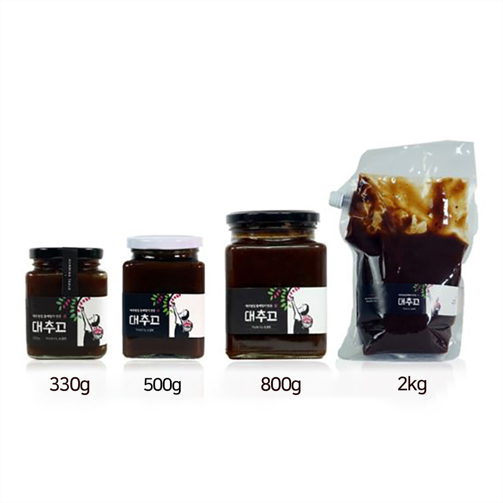 대추밭 둘재딸이 만든  대추고330g 프리미엄 수제청 : 허밍테이블