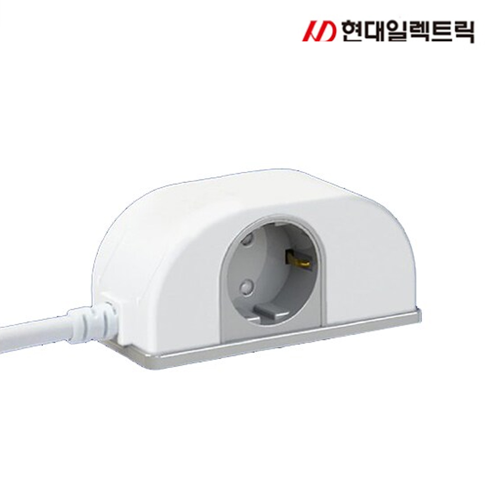 국산 방수 방진 멀티탭 2구 1.5M 가정용 사무용 주방 옆으로 멀티 콘센트 : 현대멀티탭 공식스토어