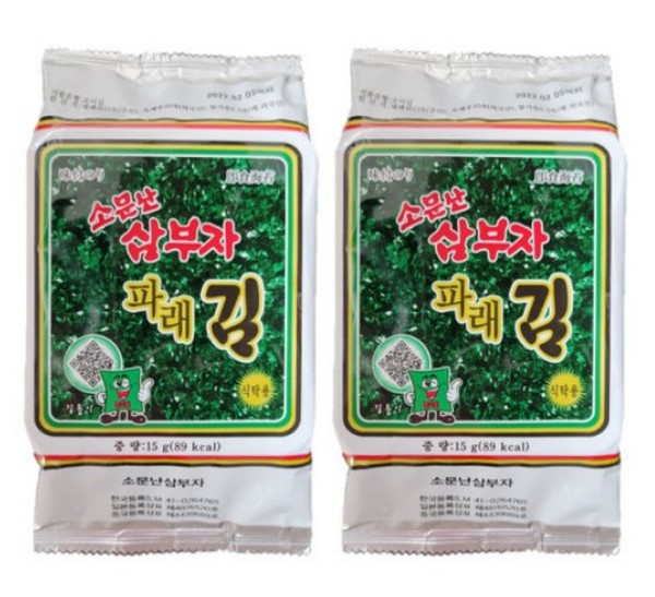 소문난 삼부자 파래 식탁김 15g(30개) : 탕비넷
