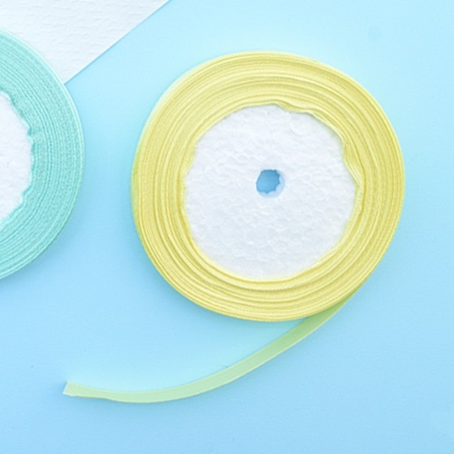몽스쿨 무지 리본 1cm 레몬 (22m) : 주식회사 아이피