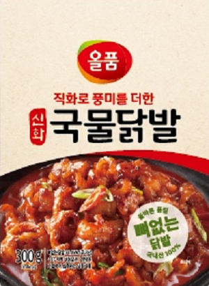 올품 신화무뼈국물닭발 300g X 3EA : 더불어 푸드