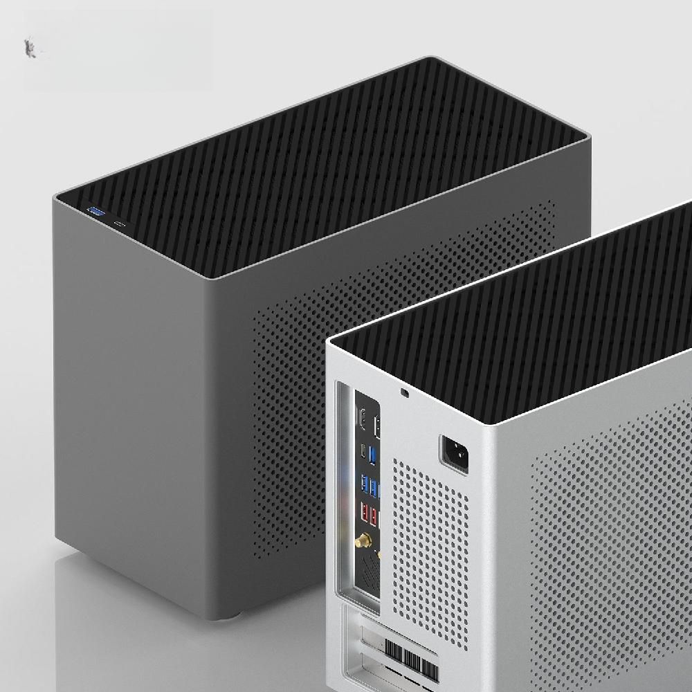 ITX PC 케이스 계열 미들타워 PC케이스 실버 : 에이더블유