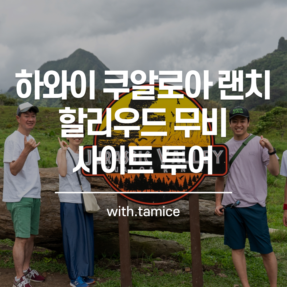 [타미스] 하와이 쿠알로아 랜치 할리우드 무비 사이트 투어 : 타미스