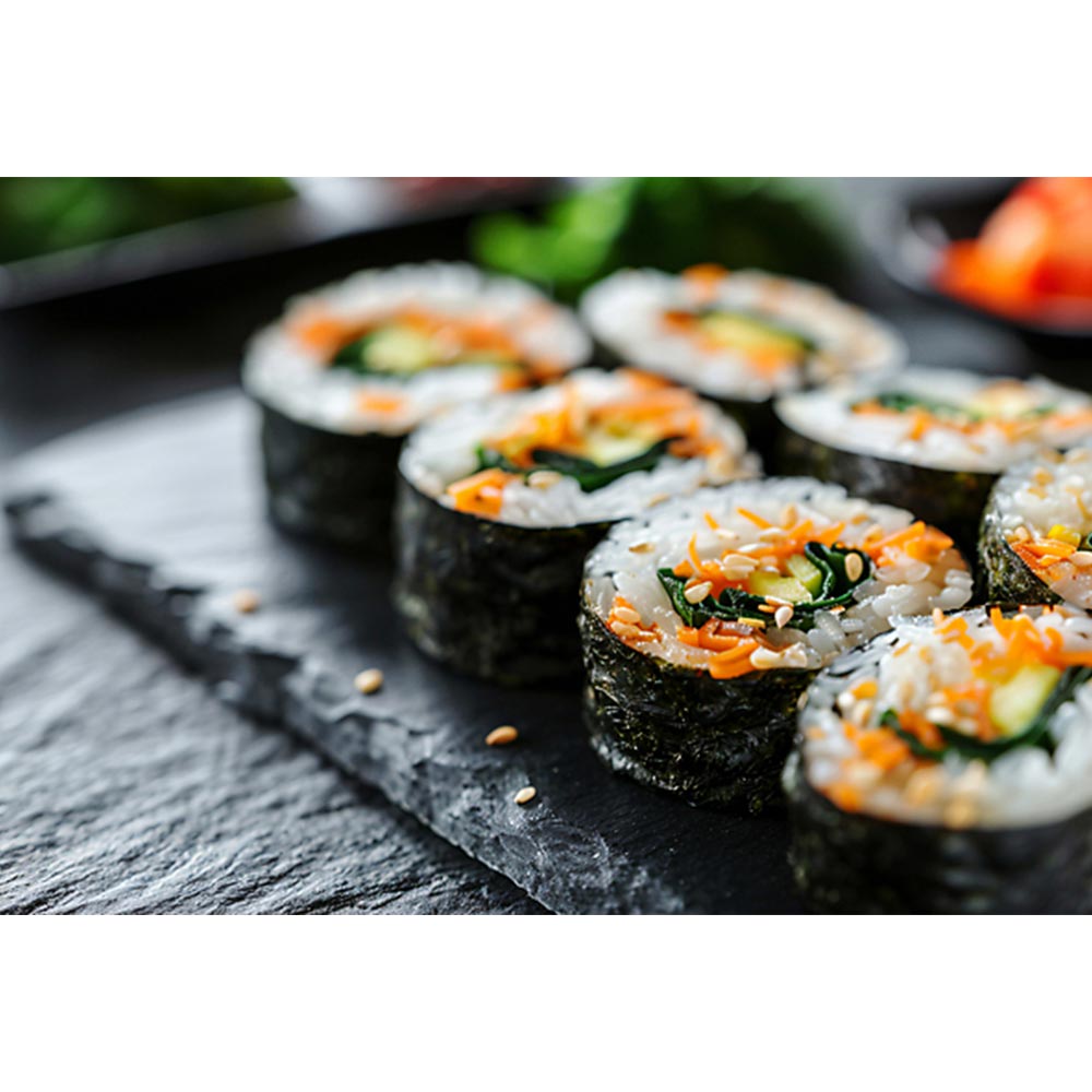 김밥 kimbab 한식 식당 k-food 분식 파르텔 벽지 시트지 롤스크린 : 으뜸데코