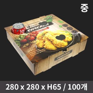 HC 합지 치킨박스 중 100개 : 씨씨마트
