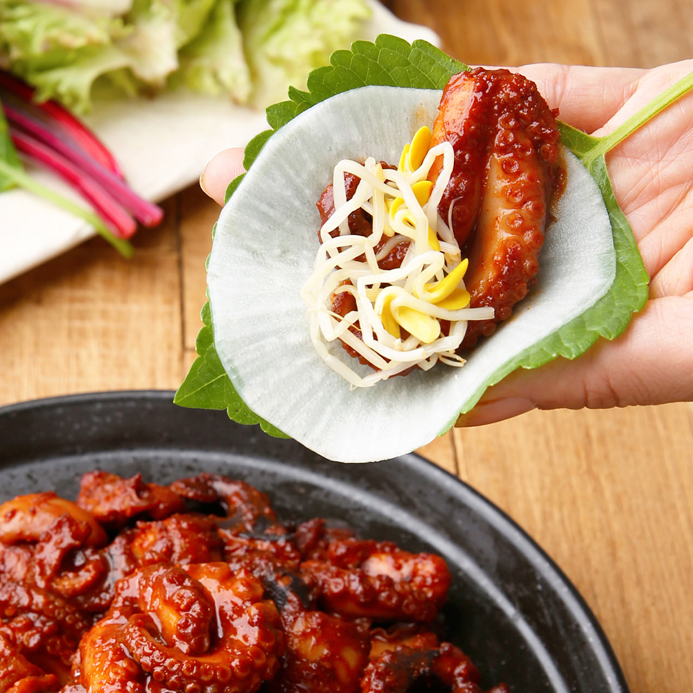 소중한밥상 걸출한 쭈꾸미볶음 450g 1팩 캠핑 밀키트 주꾸미 맛집 : 디자이너푸드