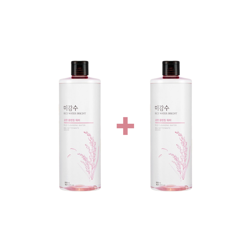1+1 더페이스샵 미감수 브라이트 순한 클렌징워터 500ml : 소미컴퍼니