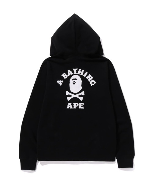 일본 베이프 에이프 크로스본 컬리지 후드 집업 APE CROSSBONE COLLEGE ZIP HOODIE : 바이셀재팬
