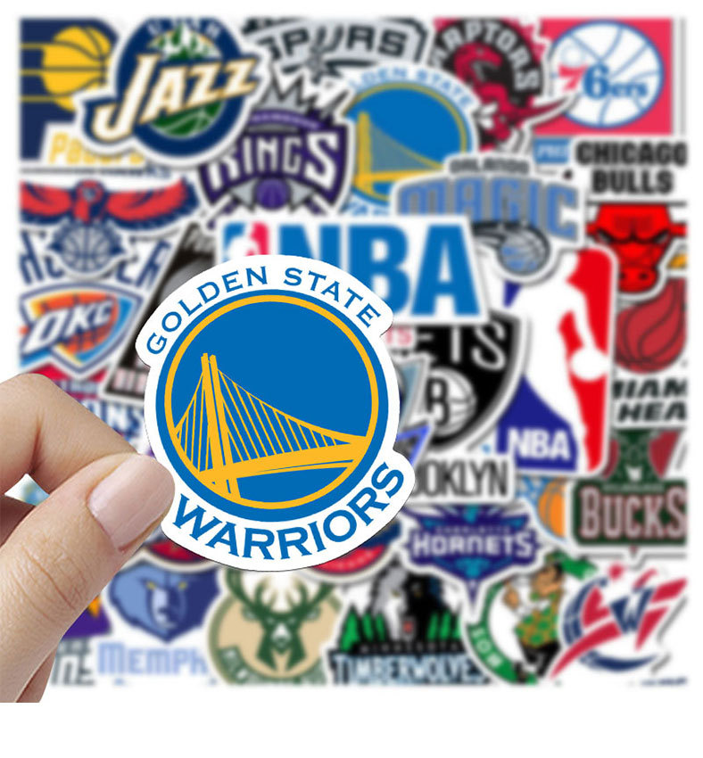 NBA팀스티커 아이패드 갤럭시탭 캐리어에 붙이는 방수리무버블스티커 32매 중형 : 스탈리쉬마켓