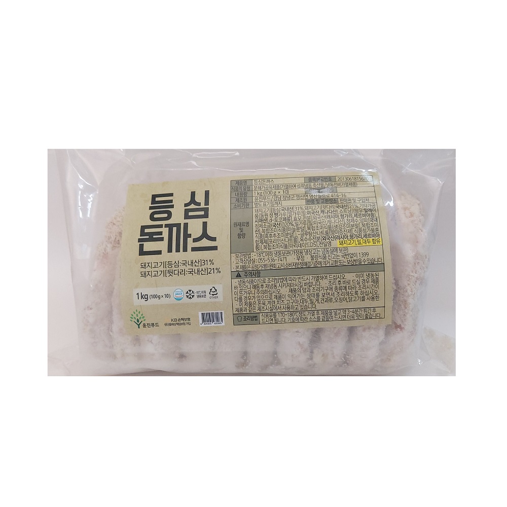 윤진푸드 순살 등심돈까스 1kg : FOOD파트너스