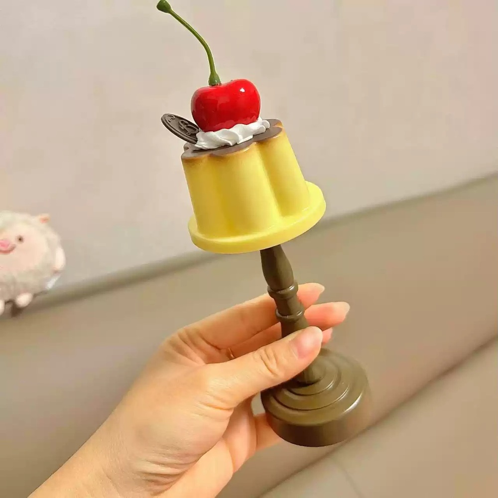 푸딩 체리 램프 무드등 조명 유니크 선물 거실 침실 아이방 인테리어 배터리 버전 : 메종 드 럭스