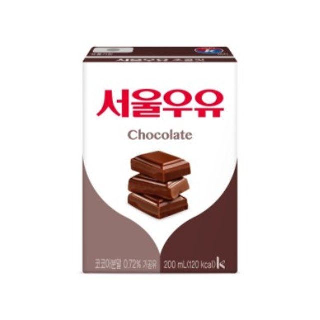 서울우유 초코멸균우유 200ml, 48개(24+24팩) : 로켓카우