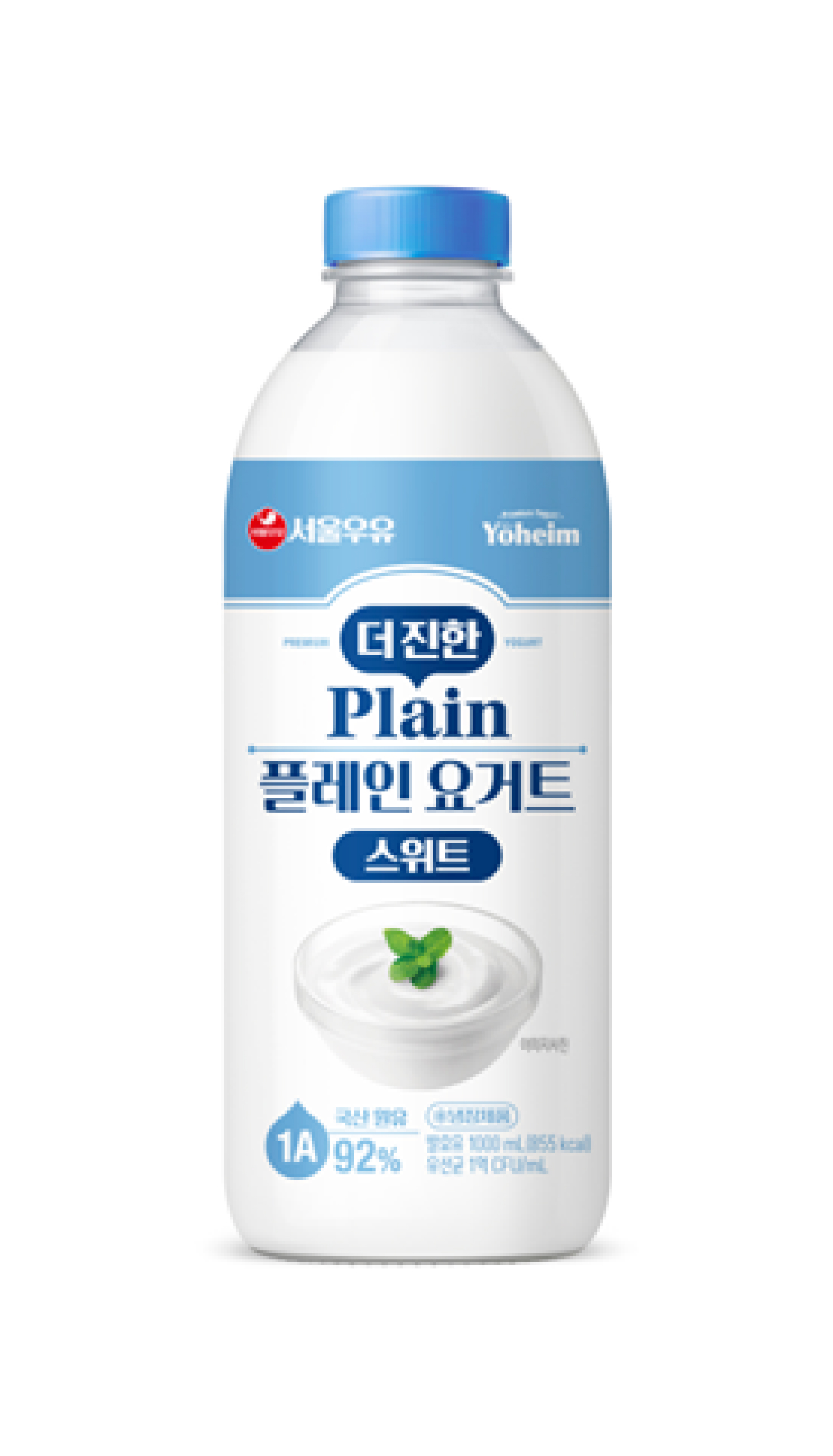 서울우유 더진한 플레인 요거트 스위트 1L x 2개입 : 바드샵